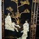 Chinese wooden paintings inlaid with stones