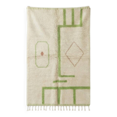 Tapis Marocain ton vert Azilal