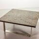 Ardesia Collection Square Slate Stone Coffee Table in Pia Manu Style, 1960s
