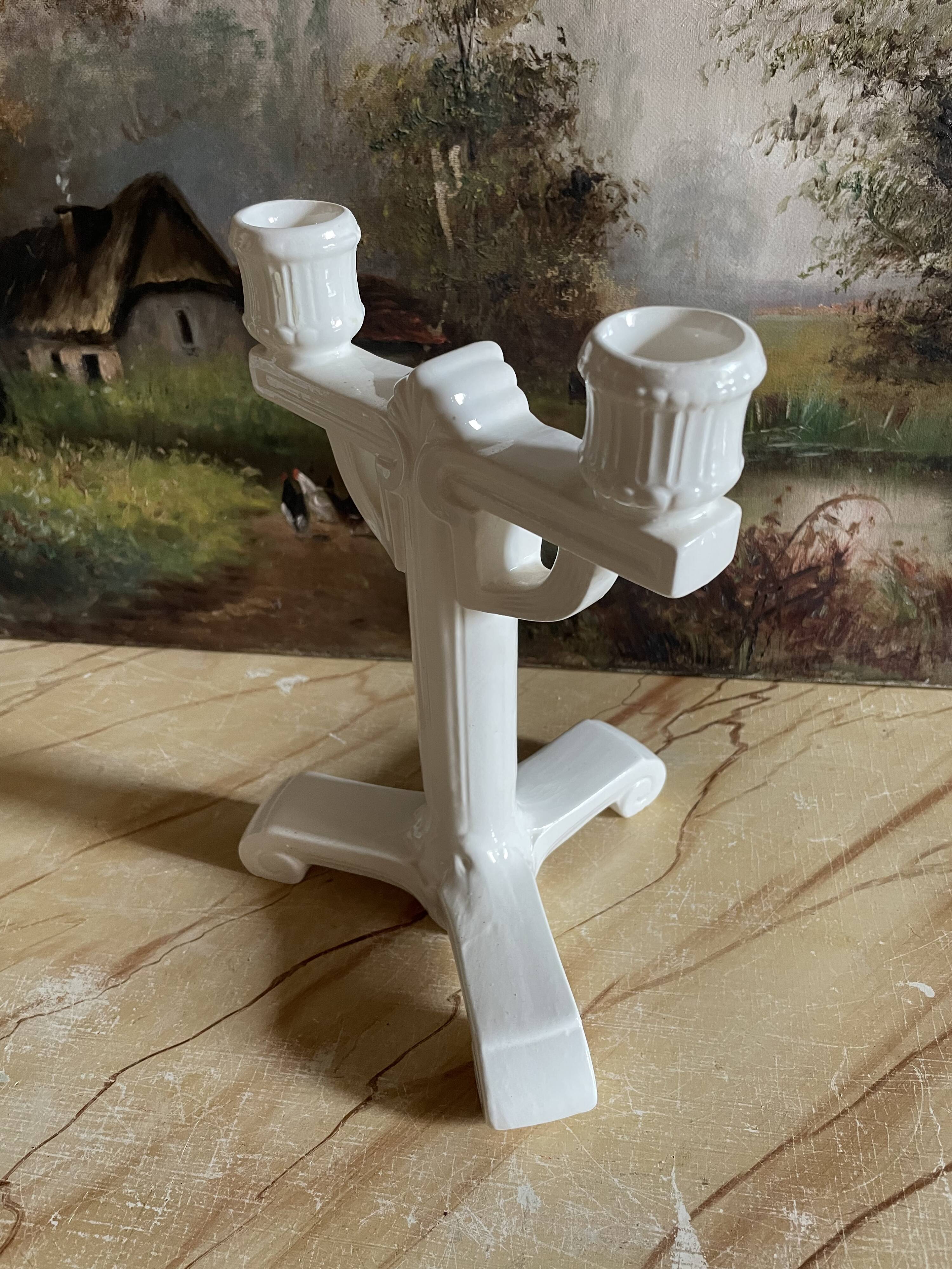 Vintage ceramic candle holder