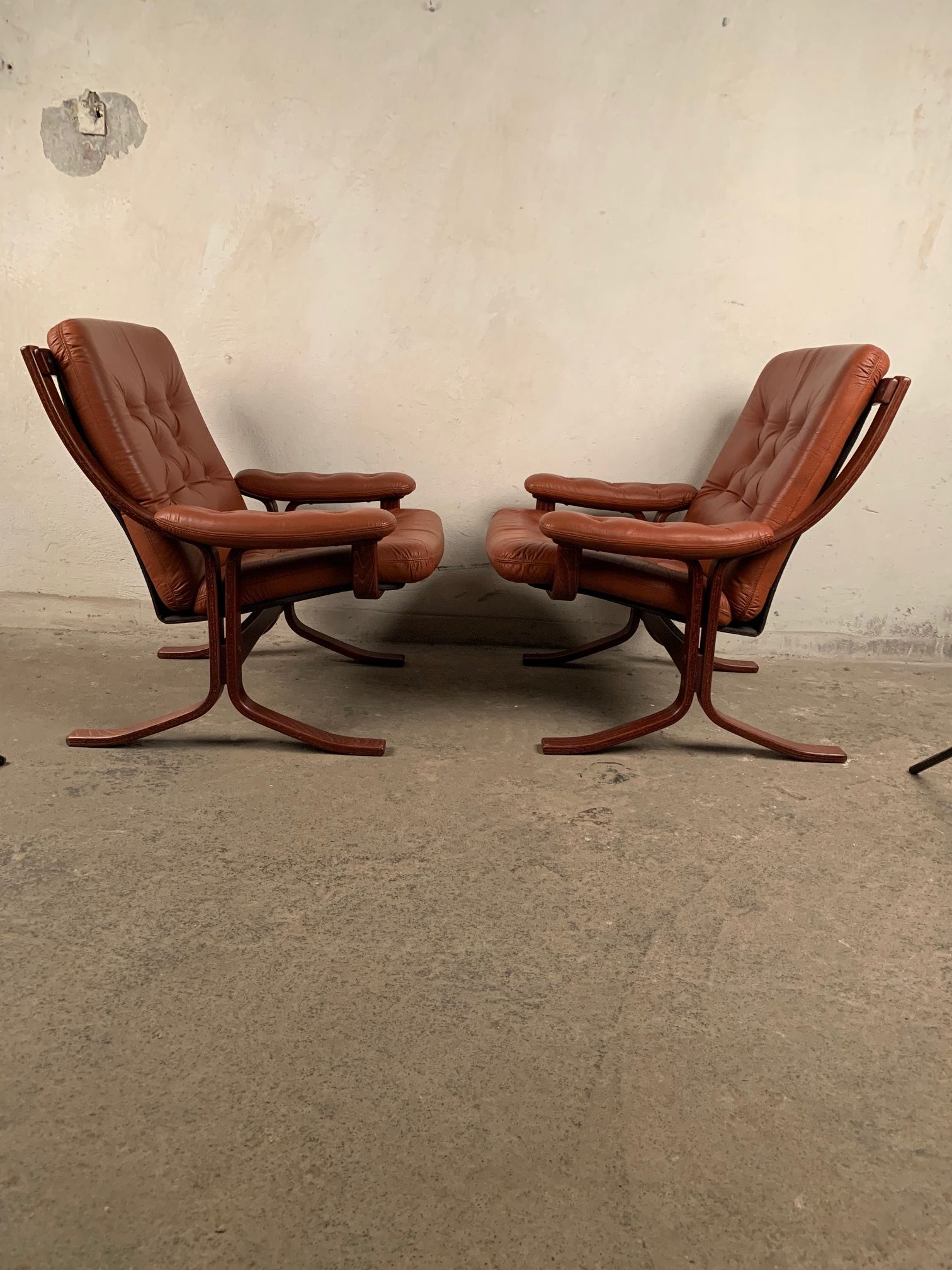 Pair of Siesta armchairs by Ingmar Relling, Westnof, Norway, 1960s