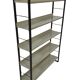 Etagère autoportante Tomado en métal et gris - Dutch Design 1960