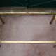 Brass coffee table and 1970 smoked glass