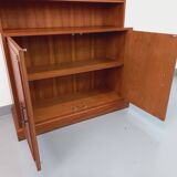 Vintage teak storage bookcase from the 60s