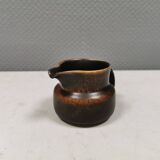 Pot à crème en glaçure fourrure de lièvre, danois et des années 1970-80.