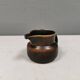 Very nice cream jug in hare fur glaze, Danish and from the 1970-80s.