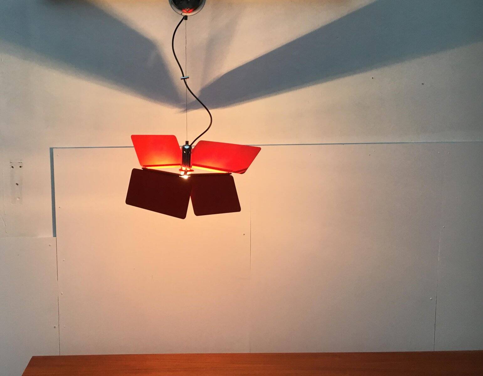 Italian Suspension Diaphragm by Fabio Lenci for Guzzini, 1970s