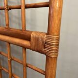 BHV - Screen three ventaux in bamboo and rattan