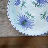 Vintage ceramic thistle plate by Marie Madeleine Jolly