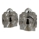 Pair of Ice Cube lamps by Peill & Putzler 70s