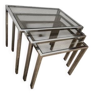 Série de 3 tables gigognes