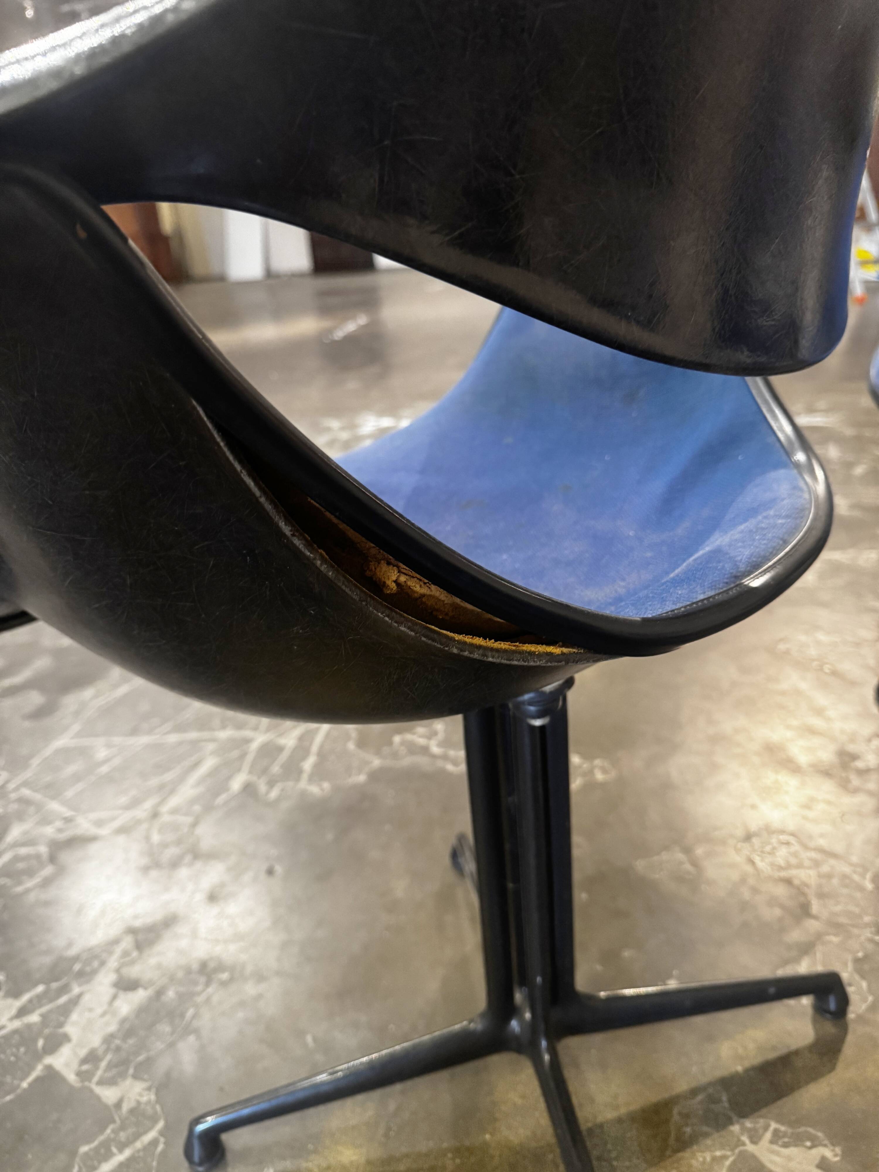Exceptional series of 6 DAF armchairs.