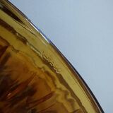 Ensemble 6 assiettes dessert verre pressé moulé motif tournesol vereco