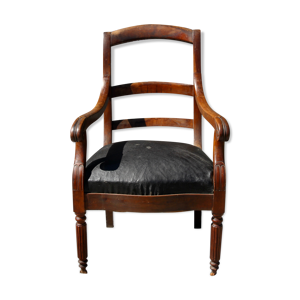 fauteuil, assise cuir