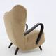 1940s Restored  Wing Armchair in Boucle Fabric ,Czechoslovakia