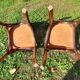 Pair of baumann bistro chairs, dark oak color