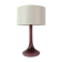 1960s Portuguese Amethyst Opaline Glass Table Lamp