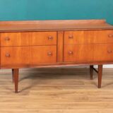 Commode rétro en teck des années 1960, meuble TV, buffet