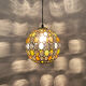 Colourful glass pendant lamp by Glashütte Limburg