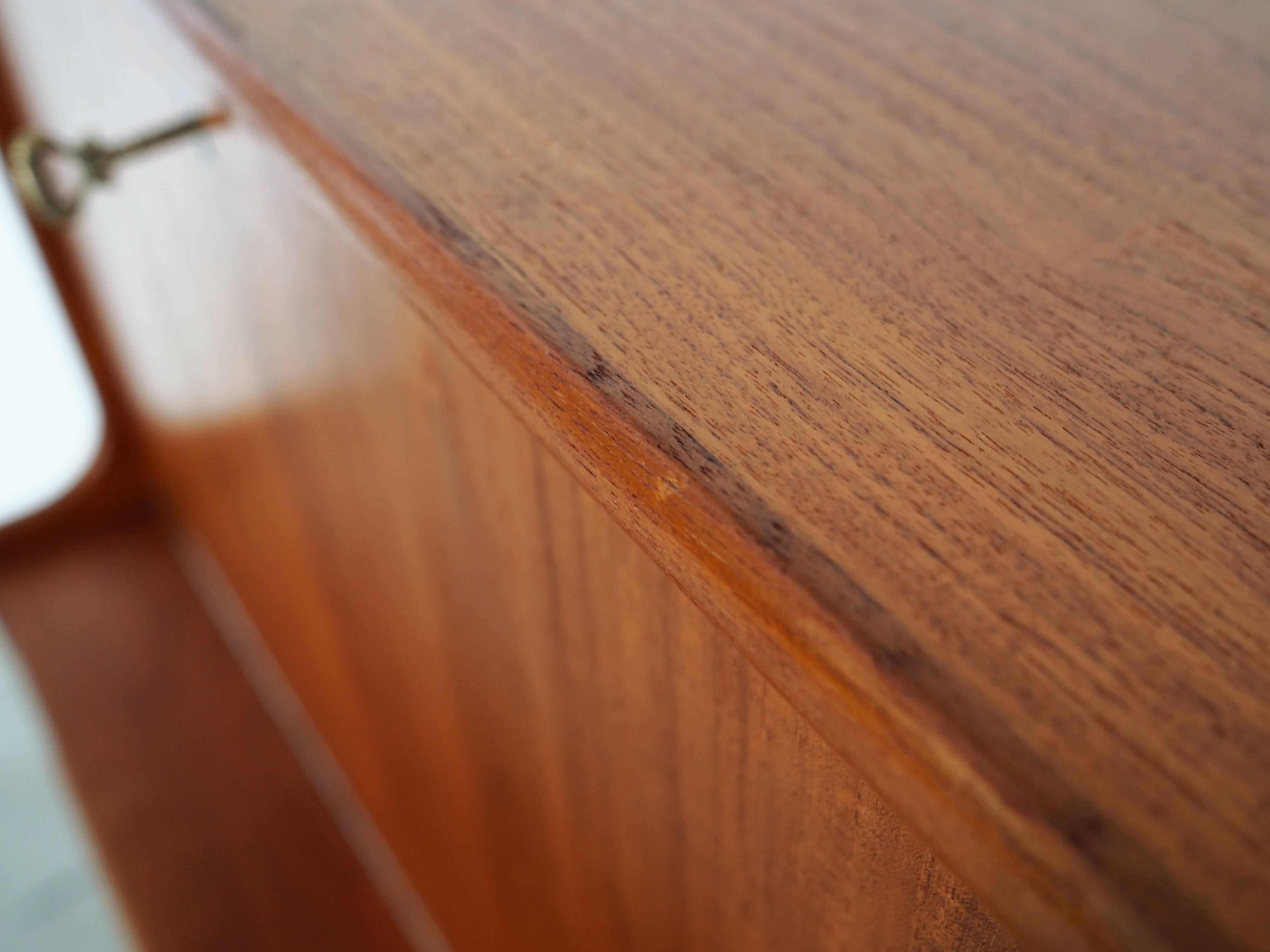Teak high sideboard, Danish design, 1960s, production: Denmark
