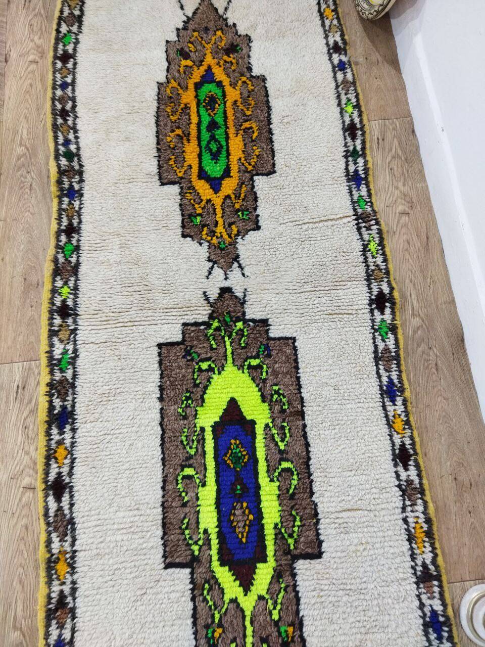 Handcrafted Moroccan Berber Rug 217 X 88