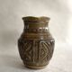 Italian Glazed Ceramic Vase – Sgraffito Engraving