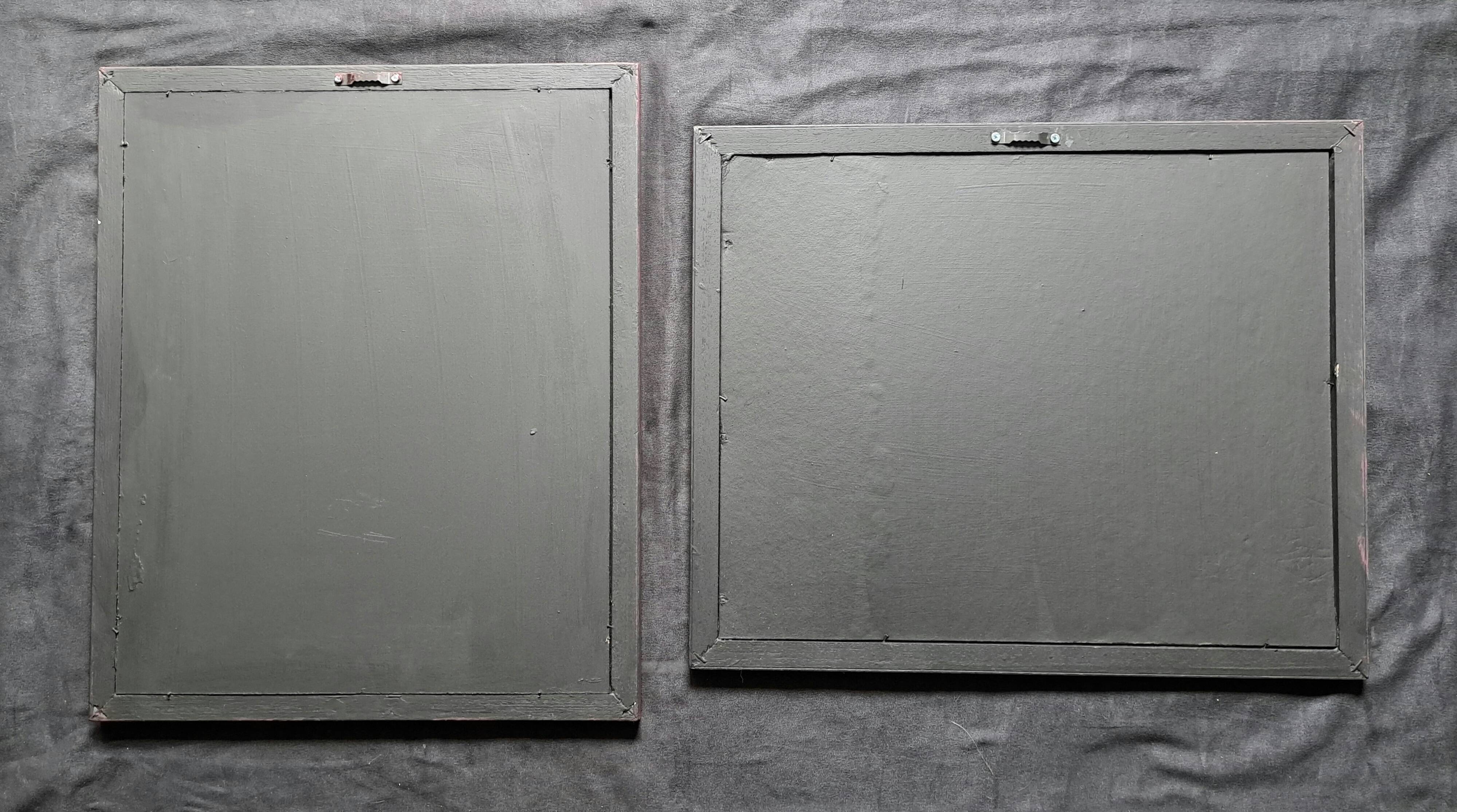 Pair of post-impressionist paintings signed BERJONNEAU, oil on cardboard.