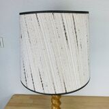 Lampe bois tourné années 70