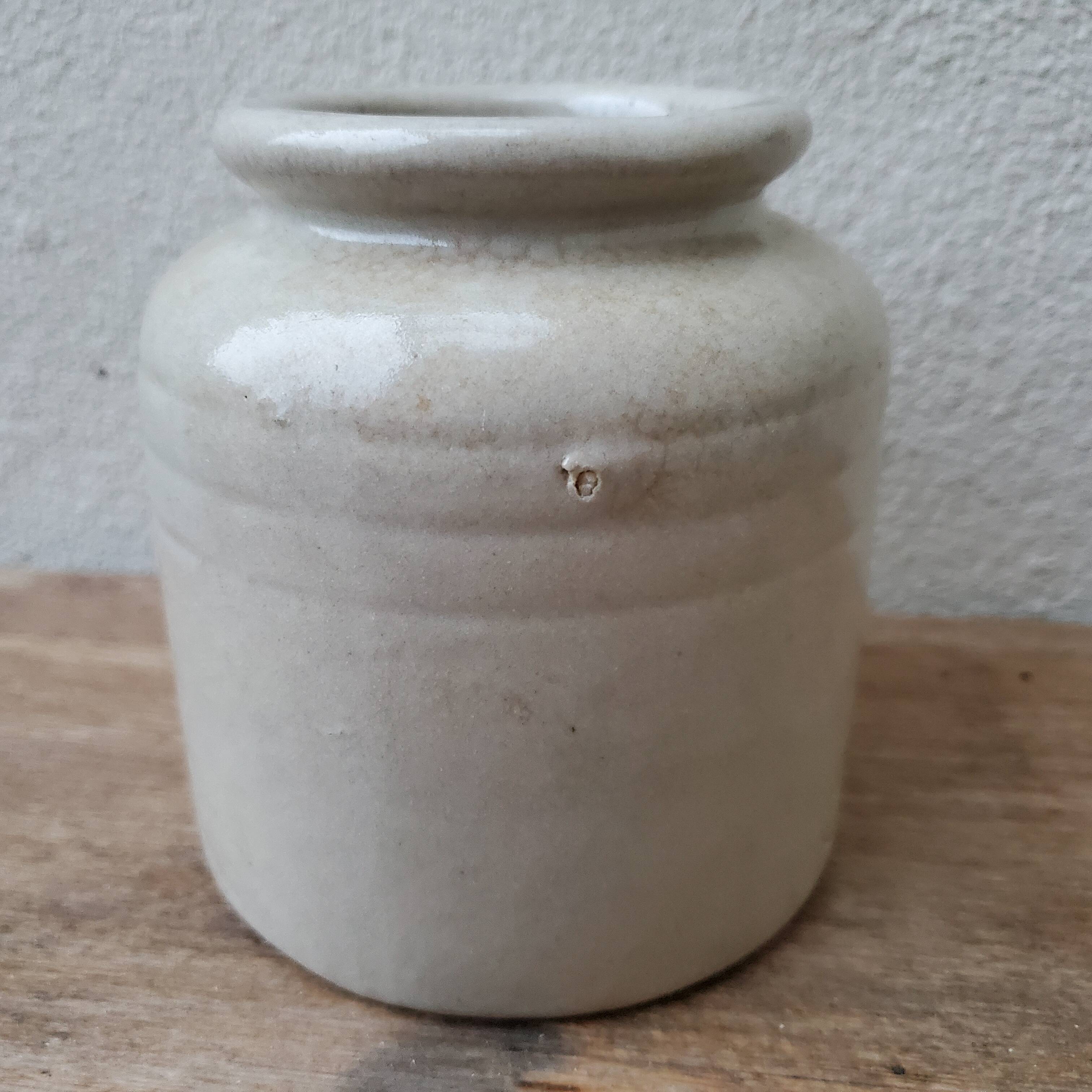 Old Yvetot stoneware mustard pot