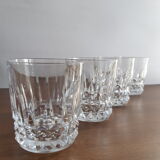 Lot de 6 verres à whisky en cristal