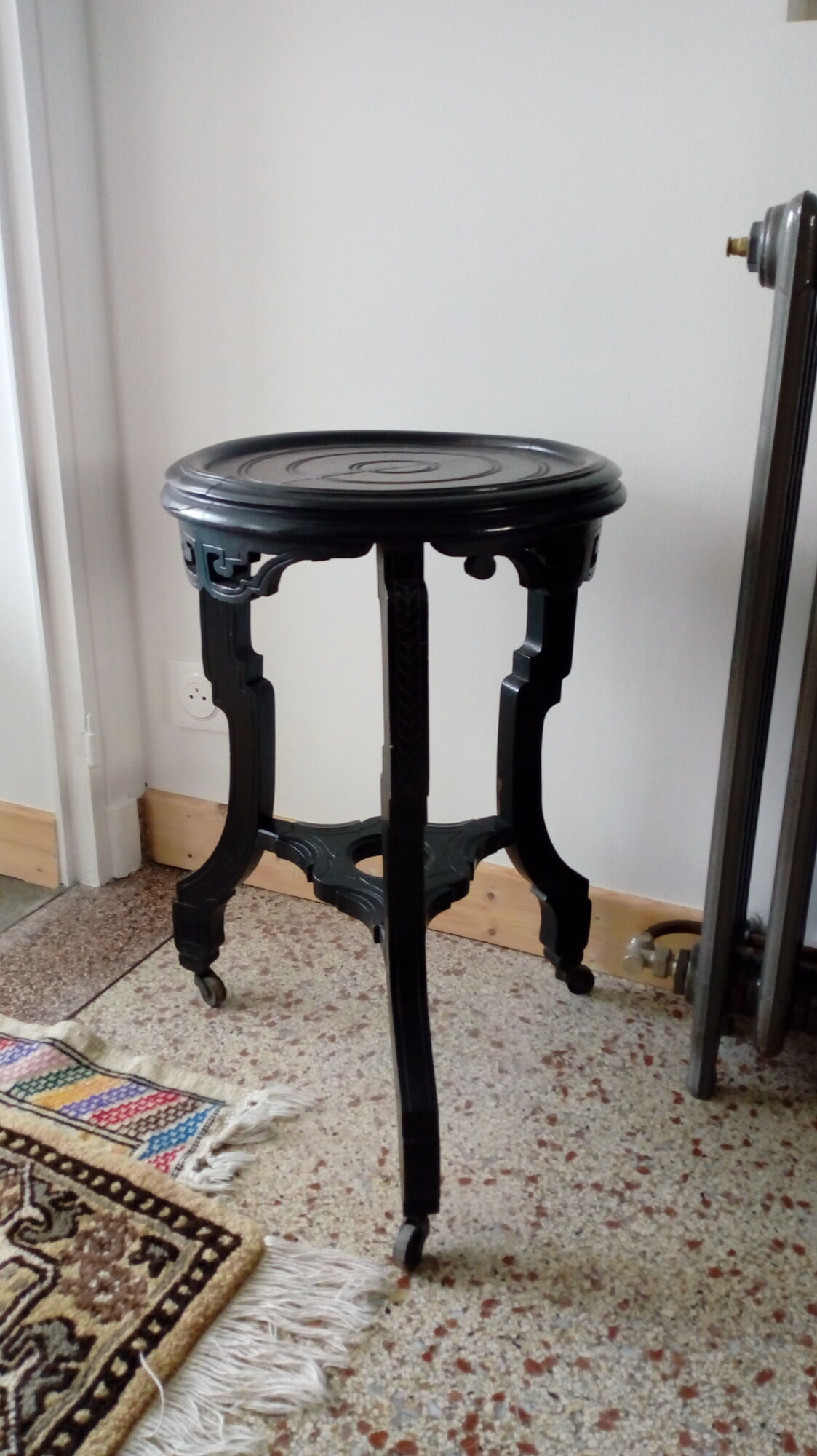 vintage wooden tripod-pocket tripod or bedside table
