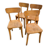 Set de 4 chaises bistrot