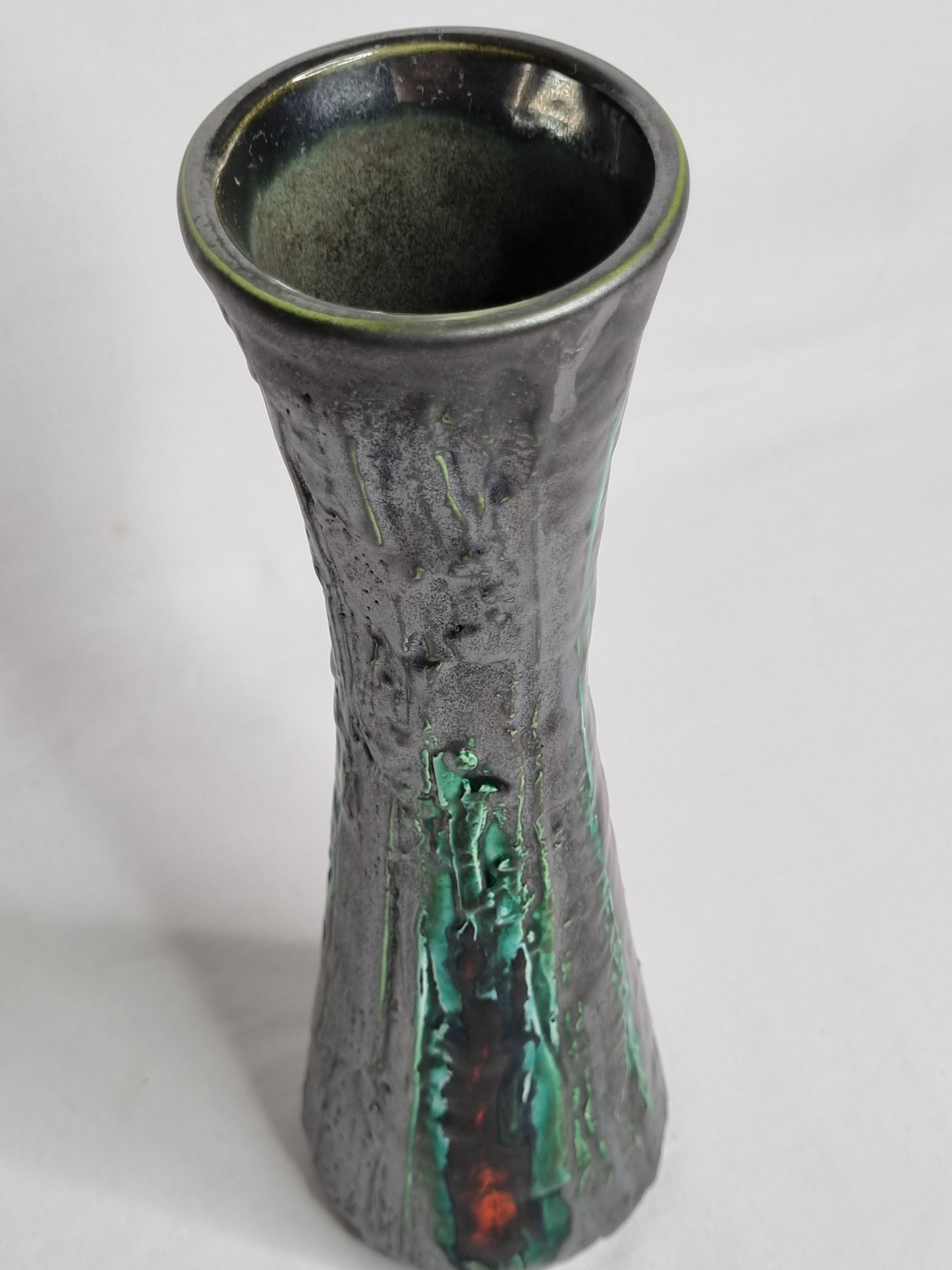 Vase "fat lava" Ilkra Edel Keramik, West Germany, 30 cm