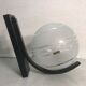 Vintage wall sconce ball-shaped glass reflector and black metal sconce
