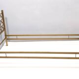 Postmodern Sculptural Brass Single Bed by Luciano Frigerio, Italy