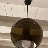 Smoked glass globe pendant lamp by Frank Ligtelijn for Raak