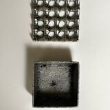 Mid-century chrome metal ashtray in the Ultima 15 style, 1970 design.