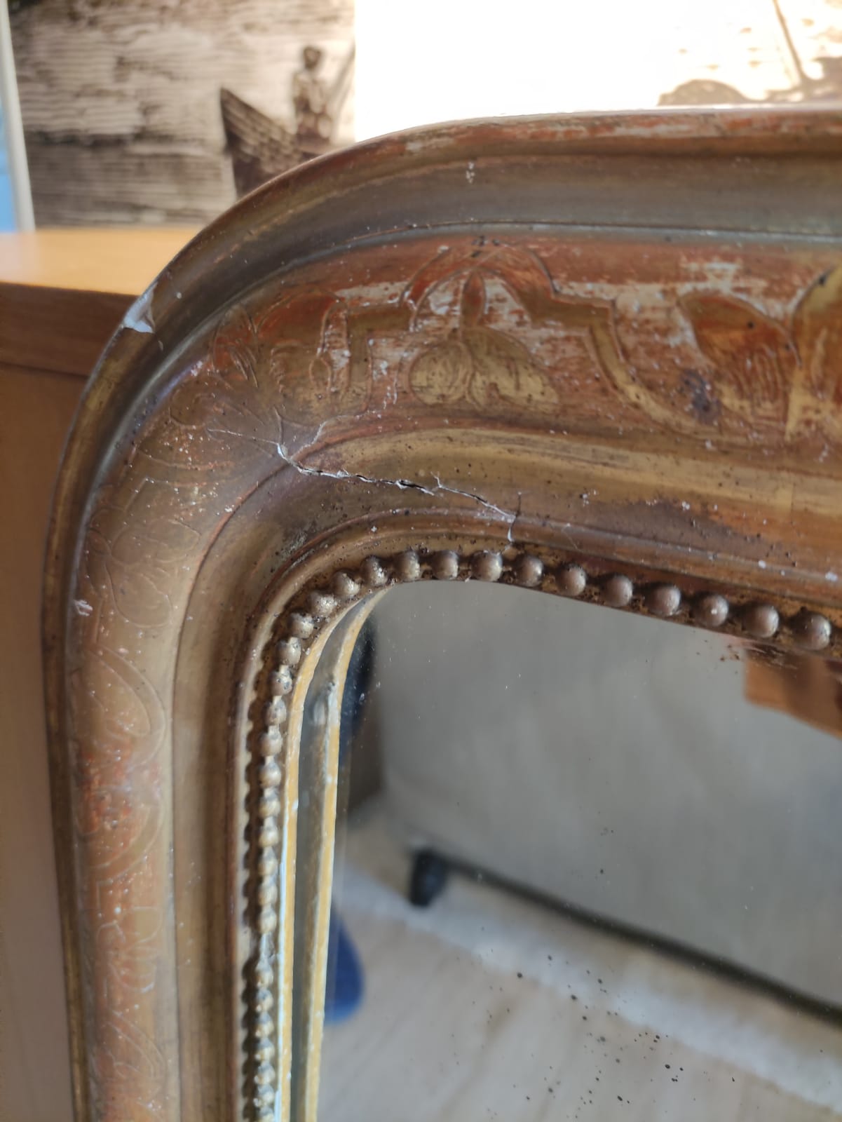 Mirror old era Louis Philippe 58x82cm