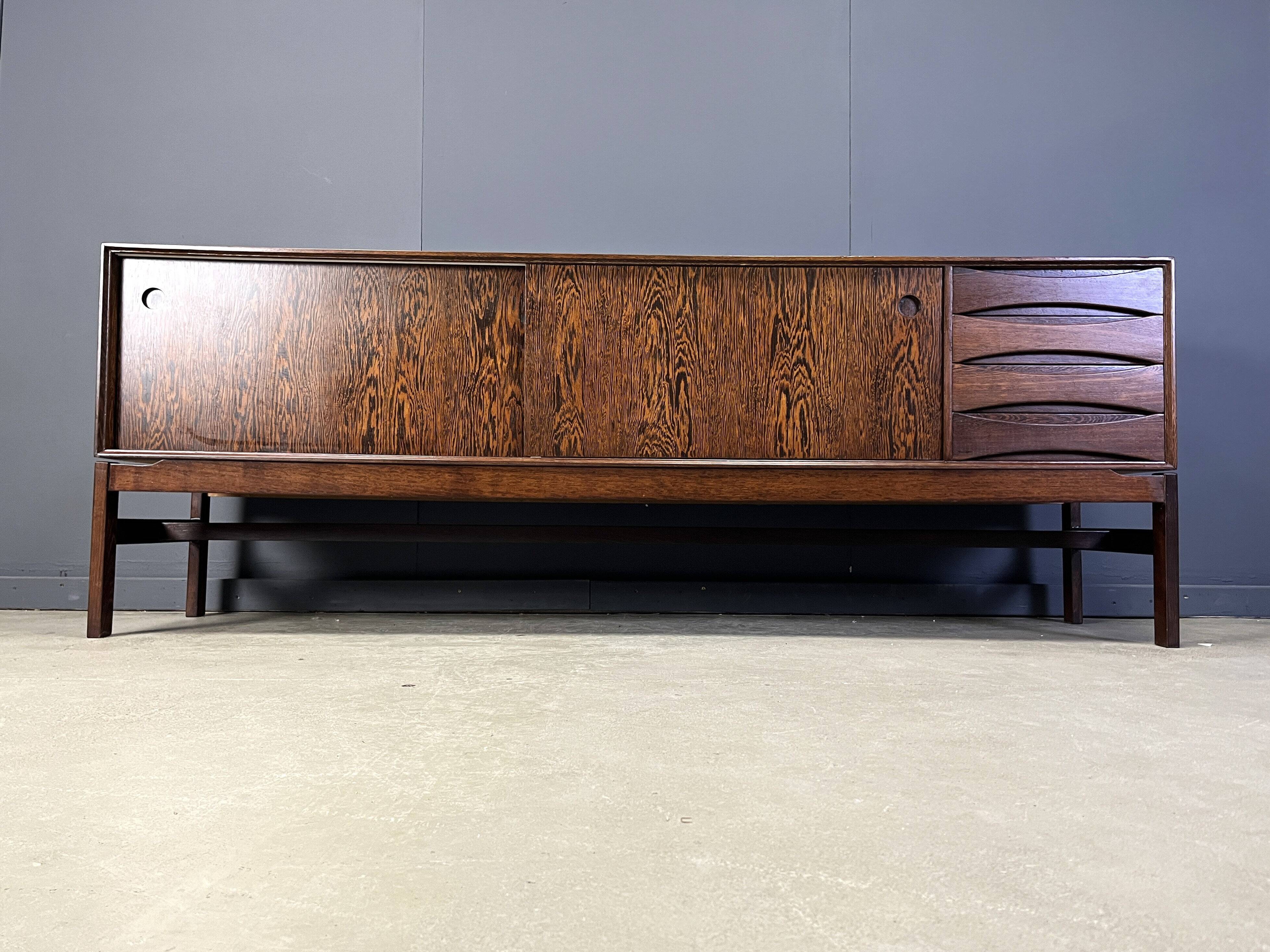 Oswald Vermaercke Paola wenge sideboard for V-Form Belgium 1960s