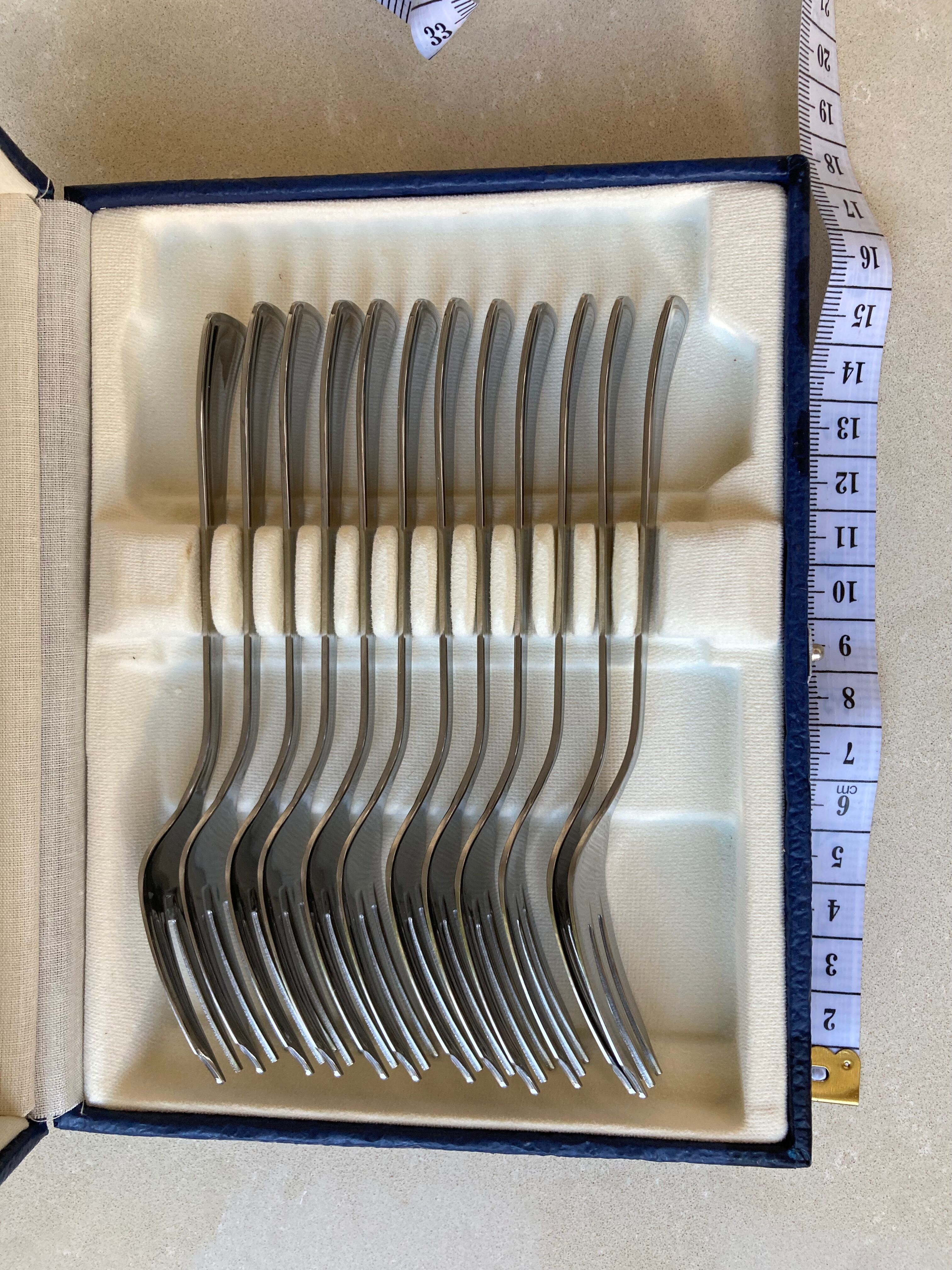 12 fourchettes a gateau guy degrenne