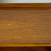 Art Deco Nightstands with Walnut Cabinet and Queen Anne Legs