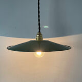 Old enameled metal lampshade