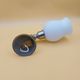 Metal wall light with opaline globe