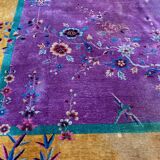 Chinese carpet in pure wool. Old 1920 . 272cm x 342cm