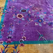 Chinese carpet in pure wool. Old 1920 . 272cm x 342cm