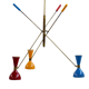 Chandelier pendulum Italian style year 50 to 3 adjustable arms