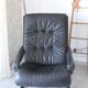 Siesta armchair Westnofa ingmar relling vintage black leather