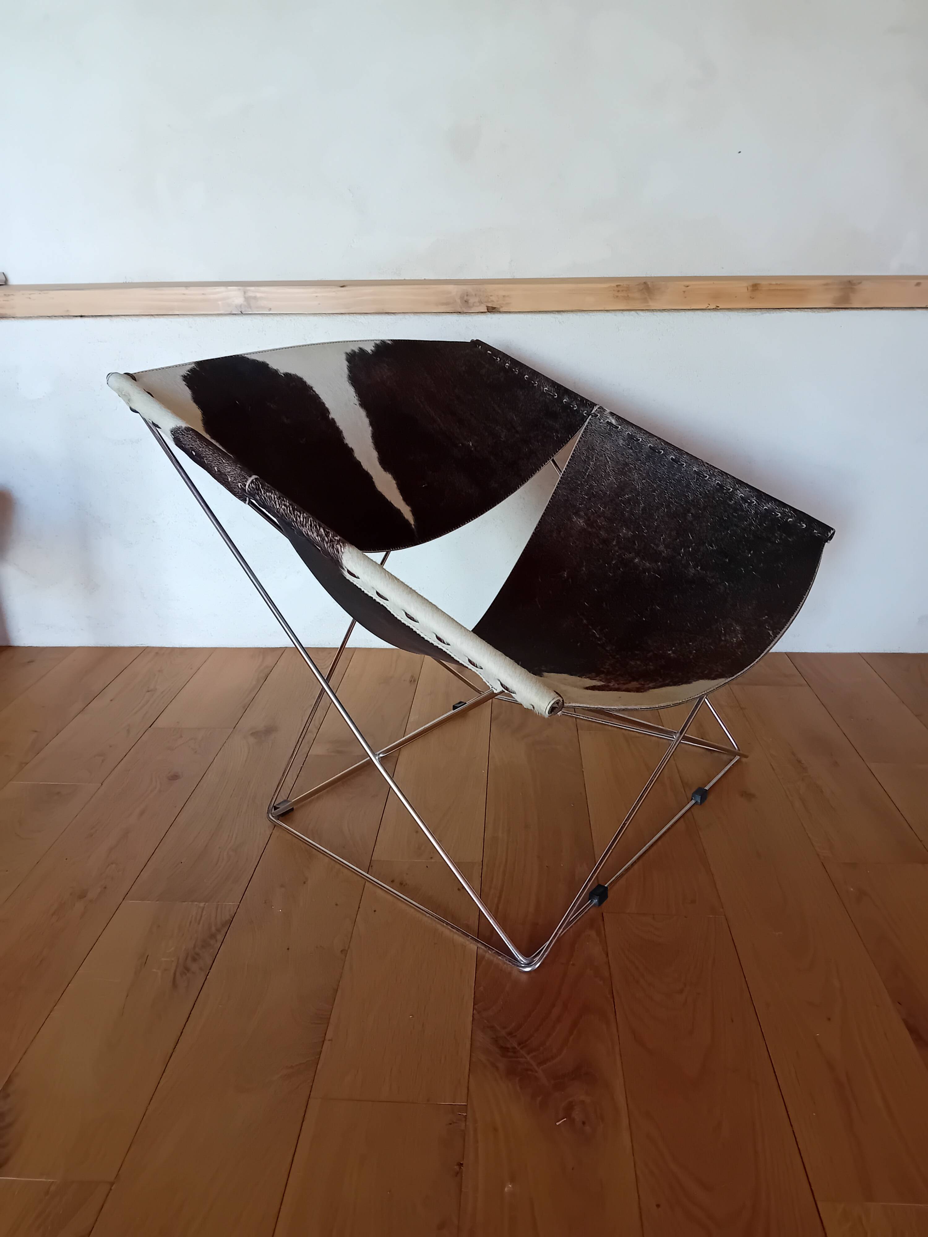 Fauteuil vintage Butterfly F675 - Pierre Paulin - cuir