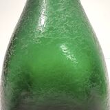 Vase en verre de Murano Corroso vert émeraude par Seguso, Italie