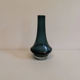 Petrolium blue vase, numbered with diamond pen, from Finnish Rimini Lassi